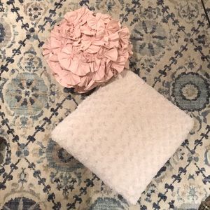 Two throw pillows
